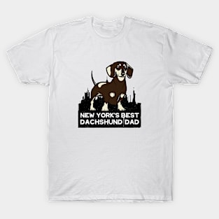 New York's Best Dachshund Dad T-Shirt